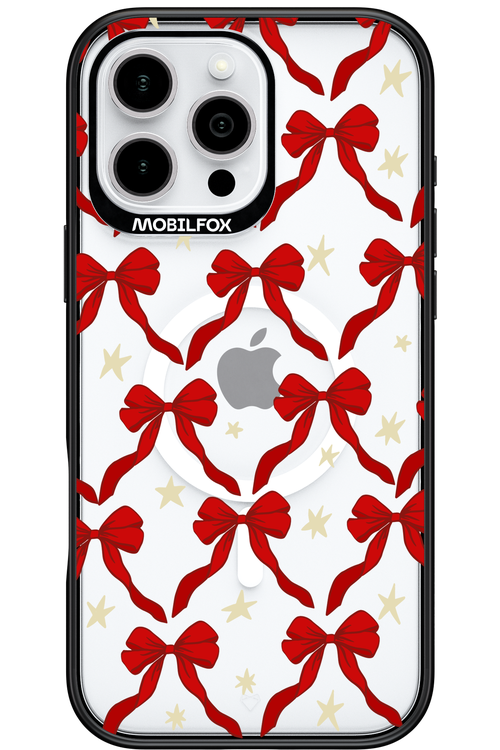 Bow & Stars (Transparent) - Apple iPhone 16 Pro Max