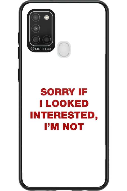 I'm not - Samsung Galaxy A21 S