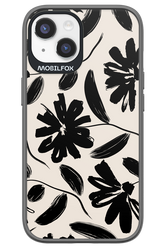 Monochrome Flowerss - Apple iPhone 14