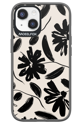 Monochrome Flowerss - Apple iPhone 14