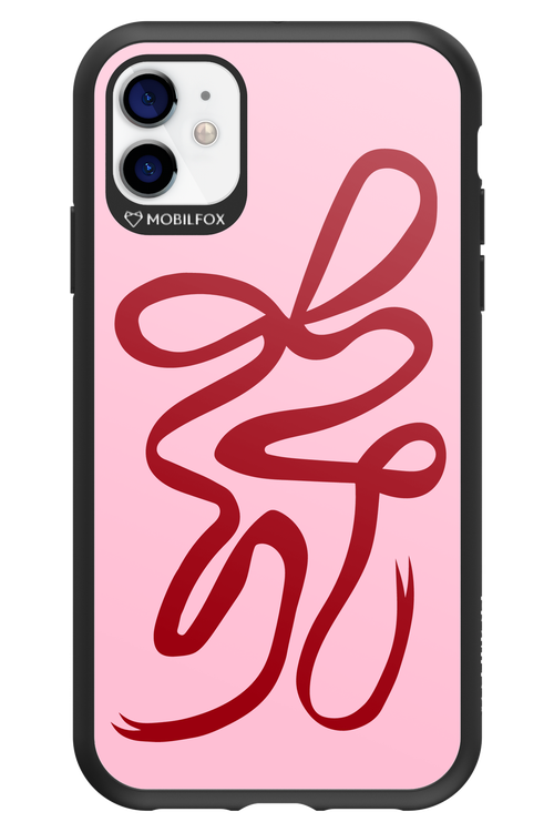 Burgundy Bow - Apple iPhone 11