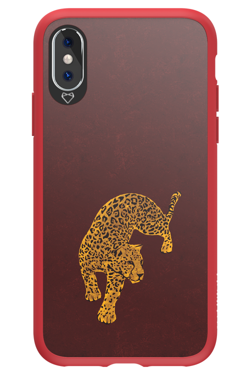 Burgundy Leopard - Apple iPhone X
