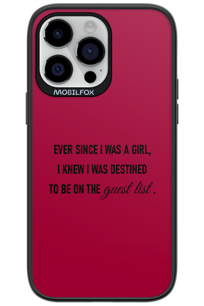 Guest List - Apple iPhone 14 Pro Max