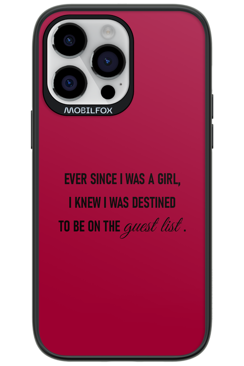 Guest List - Apple iPhone 14 Pro Max