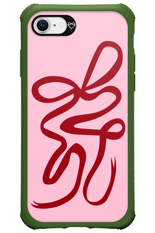 Burgundy Bow - Apple iPhone SE 2022