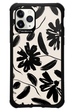 Monochrome Flowerss - Apple iPhone 11 Pro
