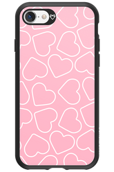 Line Heart Pink - Apple iPhone SE 2022