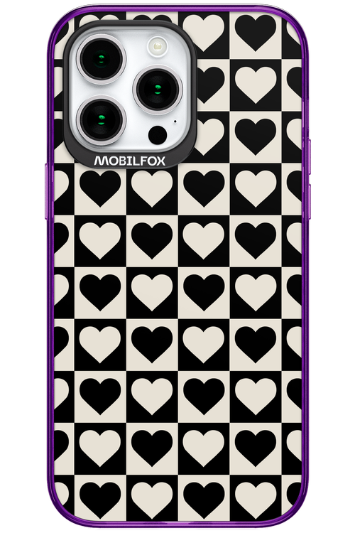 Checkered Heart - Apple iPhone 15 Pro Max