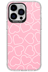 Line Heart Pink - Apple iPhone 14 Pro Max