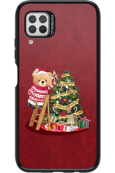 Christmas Bear (Burgundy) - Huawei P40 Lite