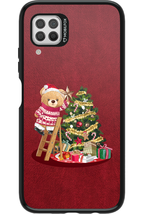 Christmas Bear (Burgundy) - Huawei P40 Lite