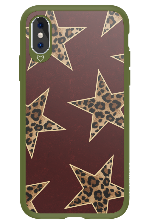 Wild Stars Burgundy - Apple iPhone XS