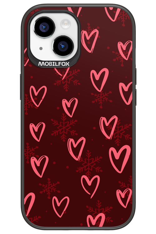 Christmas Hearts - Apple iPhone 15