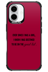 Guest List - Apple iPhone 16