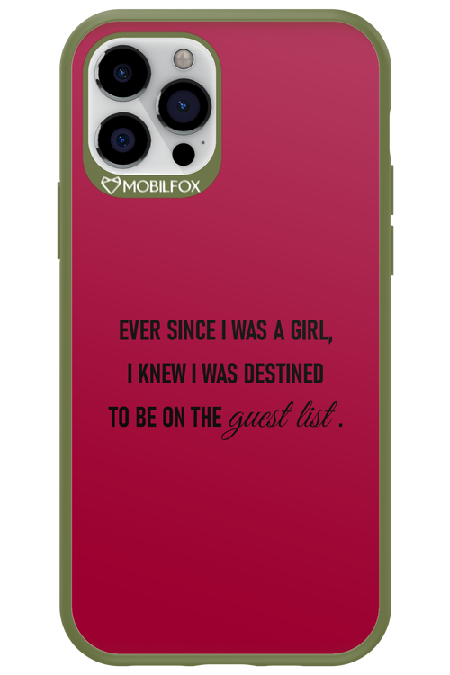 Guest List - Apple iPhone 12 Pro