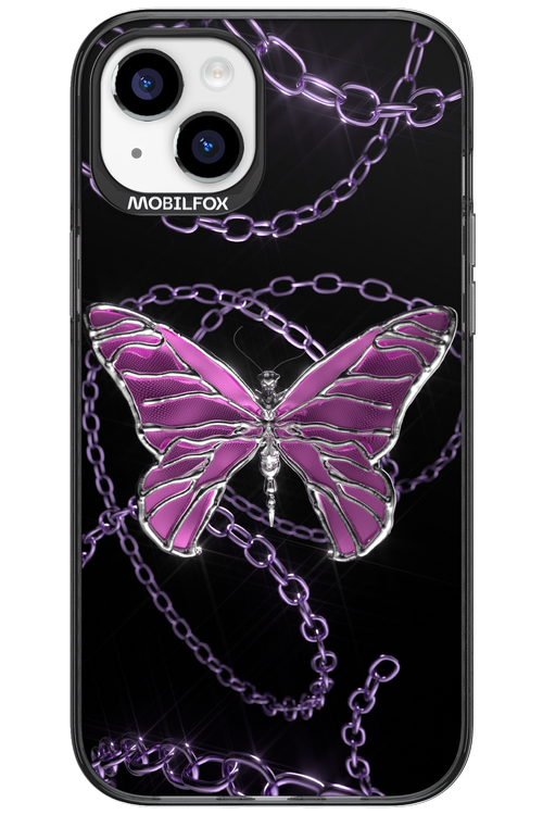 Butterfly Necklace - Apple iPhone 15 Plus