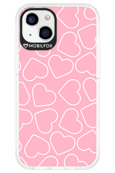 Line Heart Pink - Apple iPhone 13