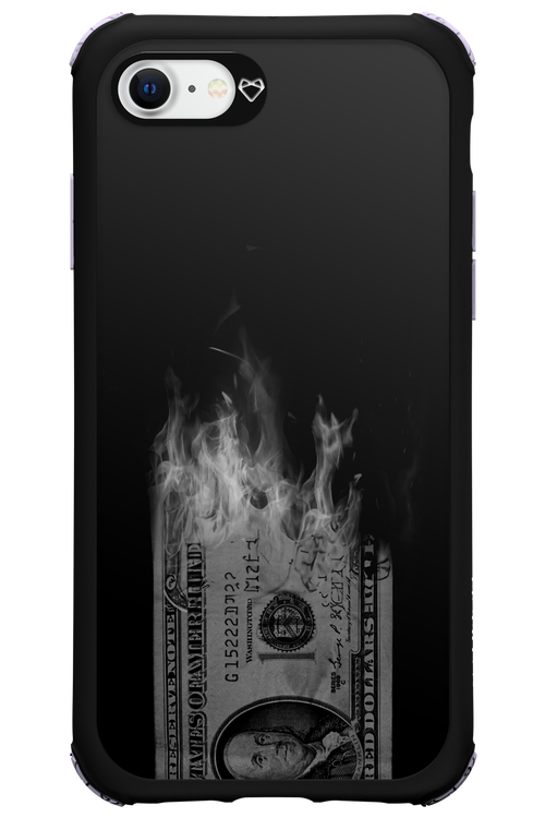 Money Burn B&W - Apple iPhone 7