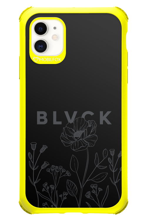 Black Flowers - Apple iPhone 11