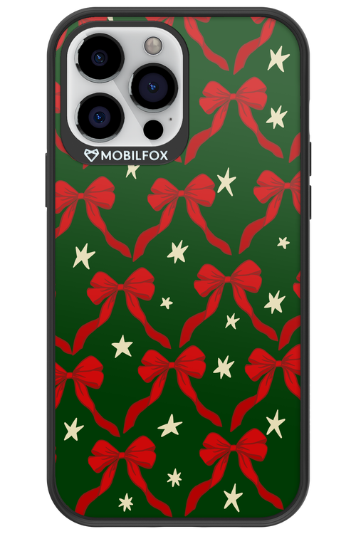 Bow & Stars (Green) - Apple iPhone 13 Pro Max