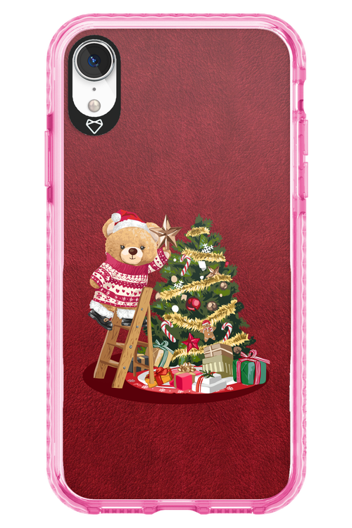 Christmas Bear (Burgundy) - Apple iPhone XR