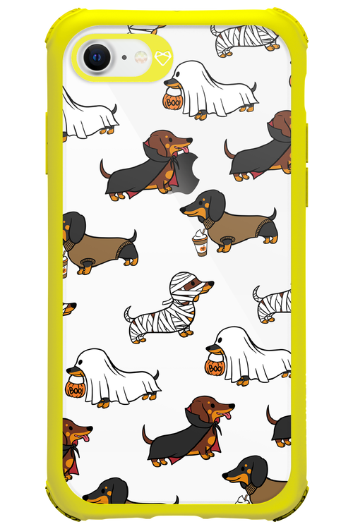 Scary Dachshund (Transparent) - Apple iPhone 8