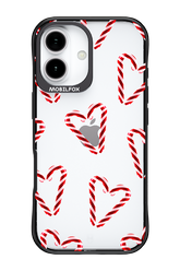 Candy Cane Hearts - Apple iPhone 17