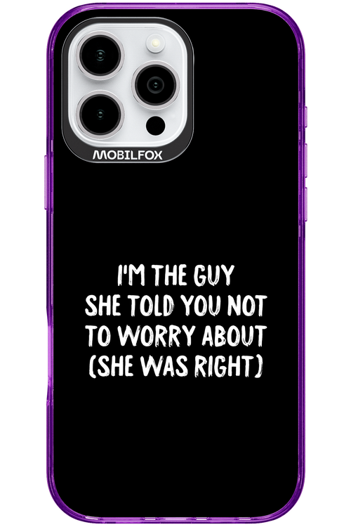 She was right 2.0 - Apple iPhone 16 Pro Max