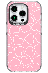 Line Heart Pink - Apple iPhone 15 Pro