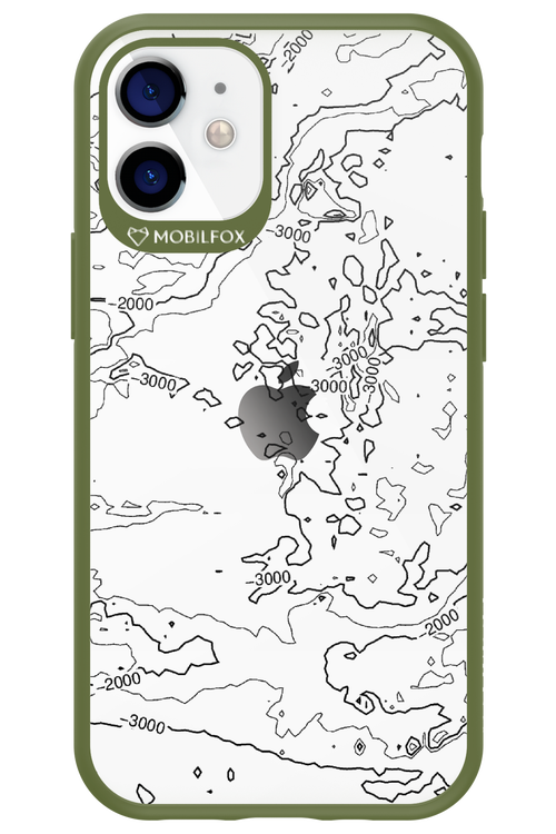 Contour Map - Apple iPhone 12 Mini