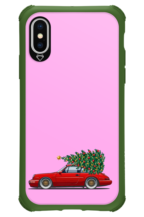 XMAS Car Pink - Apple iPhone X