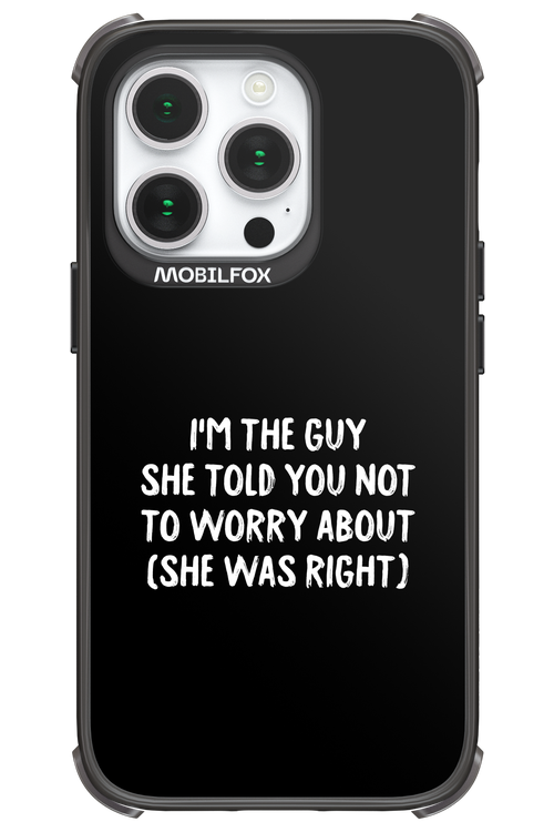 She was right 2.0 - Apple iPhone 14 Pro