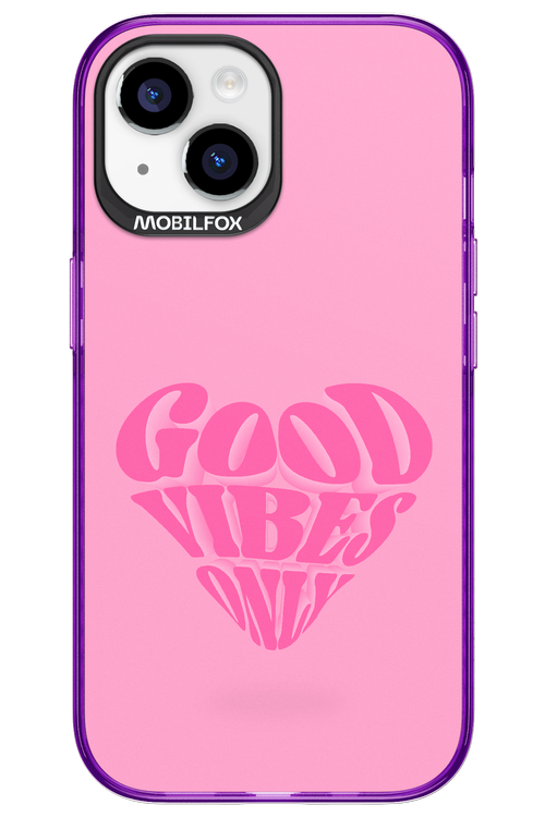 Good Vibes Heart - Apple iPhone 15