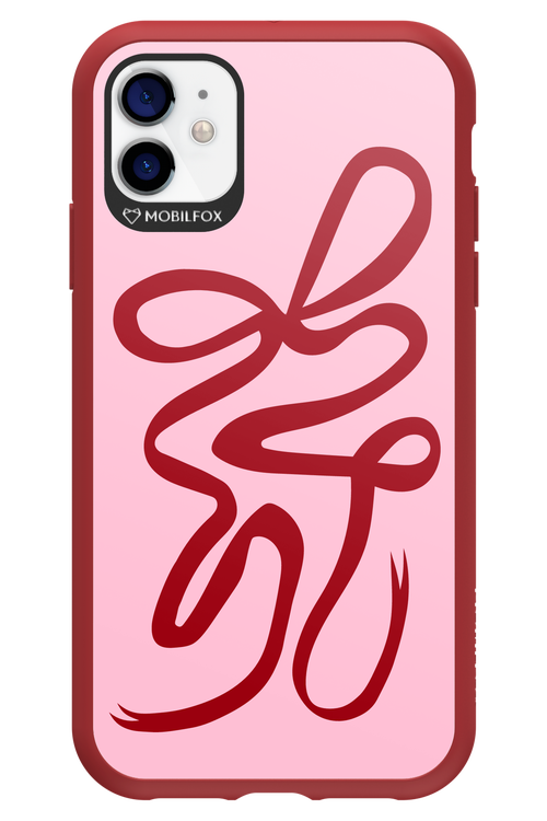 Burgundy Bow - Apple iPhone 11