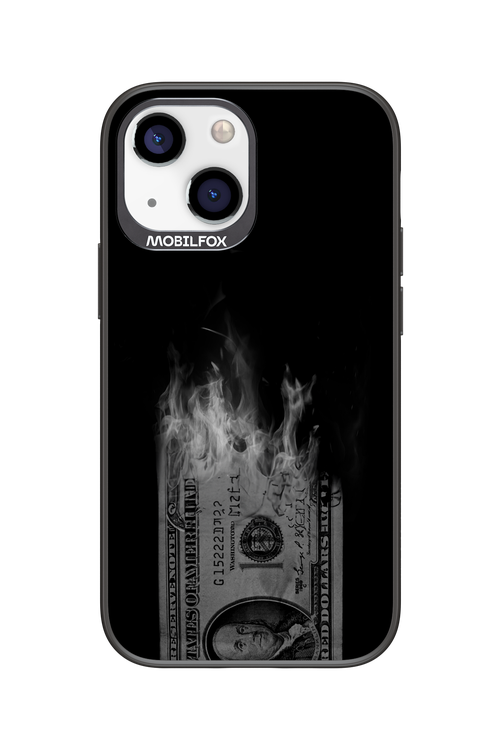 Money Burn B&W - Apple iPhone 13 Mini