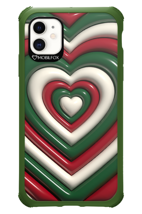 XMAS Hearts - Apple iPhone 11