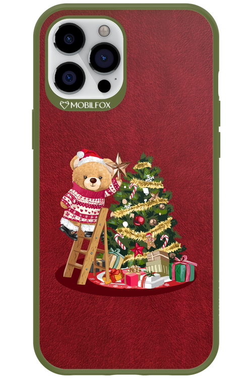 Christmas Bear (Burgundy) - Apple iPhone 12 Pro Max