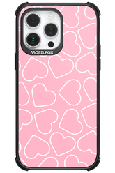 Line Heart Pink - Apple iPhone 14 Pro Max