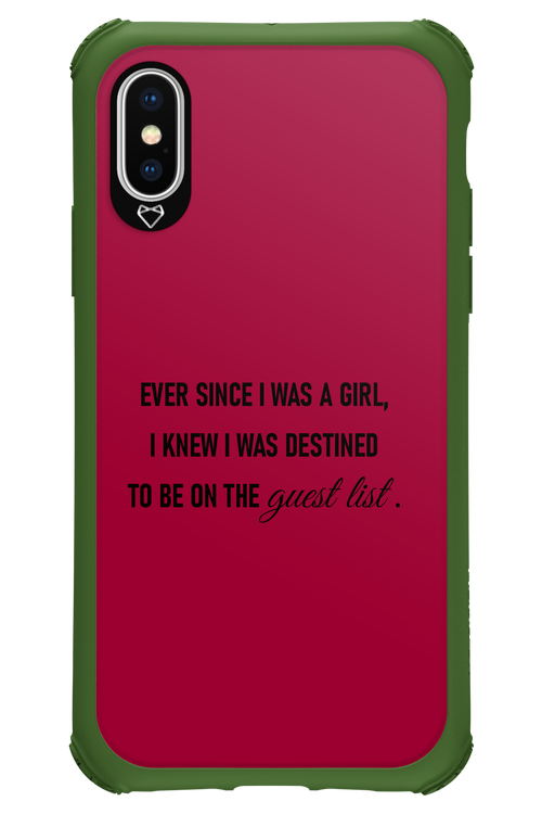 Guest List - Apple iPhone XS