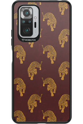 Burgundy Leopard Pattern - Xiaomi Redmi Note 10S