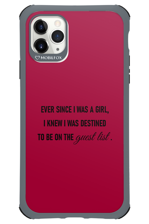 Guest List - Apple iPhone 11 Pro Max