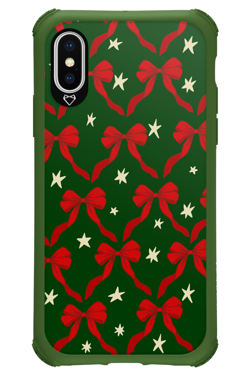 Bow & Stars (Green) - Apple iPhone XS