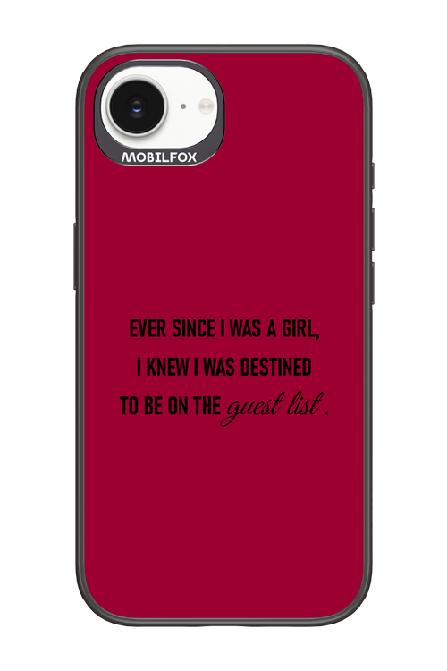 Guest List - Apple iPhone 16e