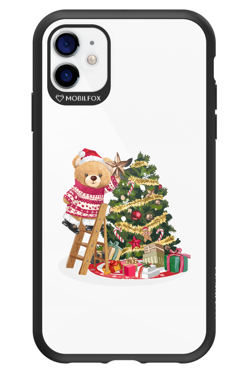 Christmas Bear (Transparent) - Apple iPhone 11