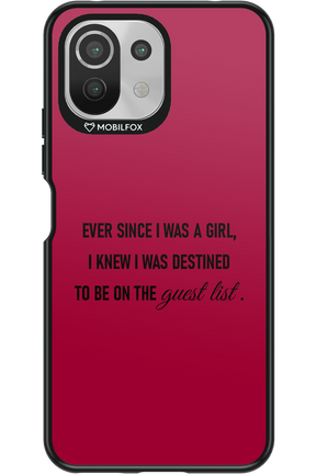 Guest List - Xiaomi Mi 11 Lite (2021)