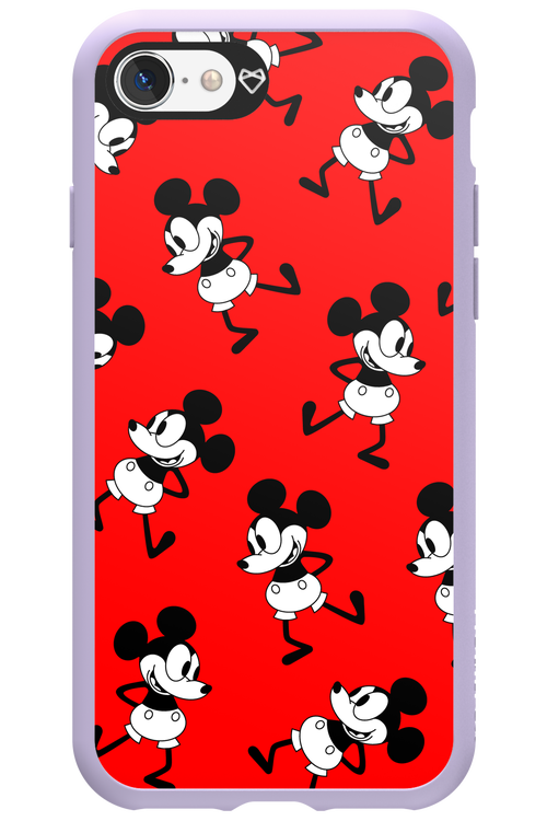 Iconic Mouse (red pattern) - Apple iPhone SE 2022