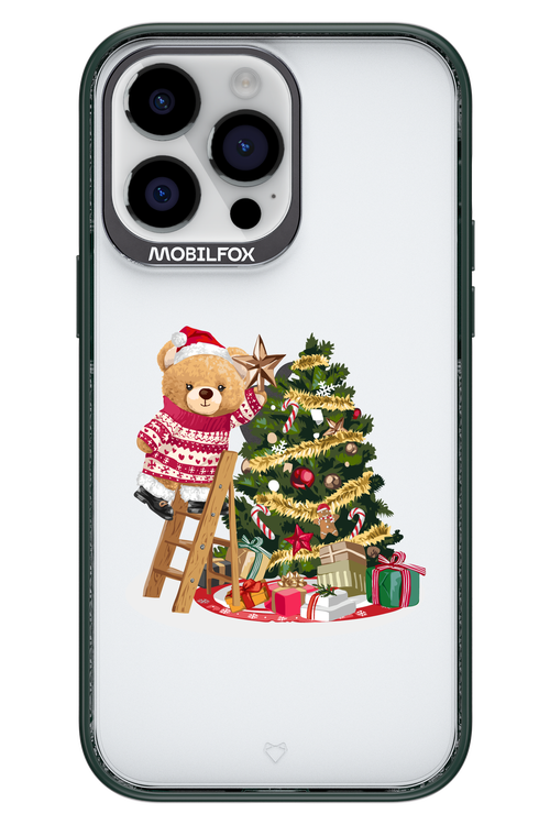 Christmas Bear (Transparent) - Apple iPhone 14 Pro Max