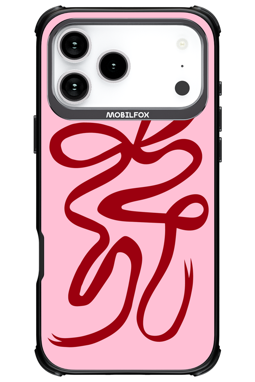 Burgundy Bow - Apple iPhone 17 Pro Max
