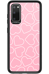 Line Heart Pink - Samsung Galaxy S20