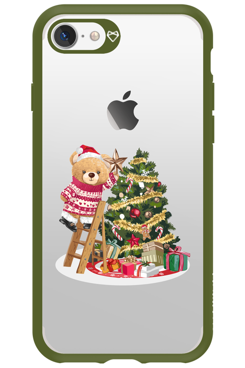 Christmas Bear (Transparent) - Apple iPhone 7